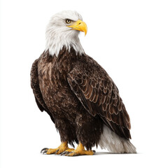 Obraz premium Majestic Bald Eagle Portrait , isolated on white background png