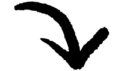 シンプルな手書き矢印 ベクター