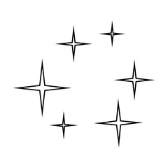 Sparkle vector icon. Shine symbol illustration. star sign or logo.