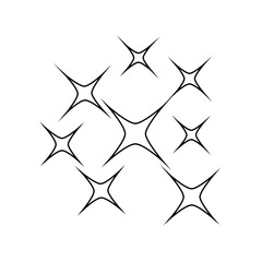 Obraz premium Sparkle vector icon. Shine symbol illustration. star sign or logo.