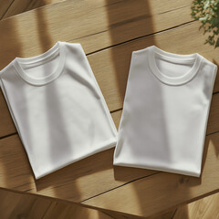 シワなく整えられた、ベーシックな白Tシャツ