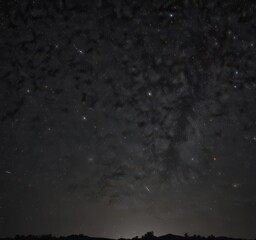 Dark, star-filled night sky; countless sparkling stars visible ,  starry,  universe exploration,  outer space