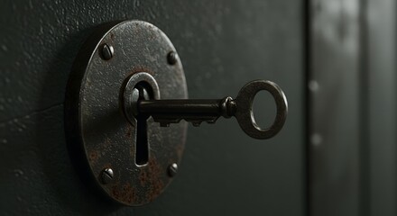 Fototapeta premium The Old Key and Lock