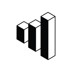Bar Chart Vector icon