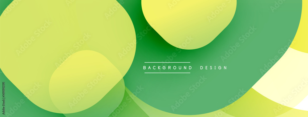 Leinwandbilder abstract gradients overlap, creating soft visual texture. light yellow, green hues dominate composit