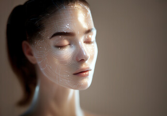 Futuristic concept image showcasing the development of high-tech artificial skin