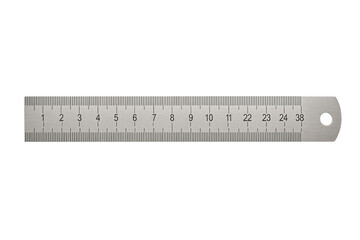 Precision Metal Ruler with Centimeter Scale