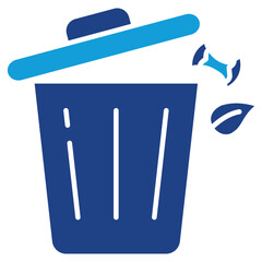Organic Waste Dual Tone Icon Element For Design