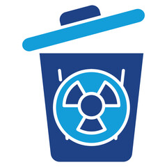 Hazardous Waste Dual Tone Icon Element For Design