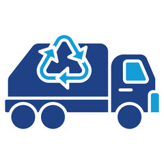 Waste Collection Dual Tone Icon Element For Design