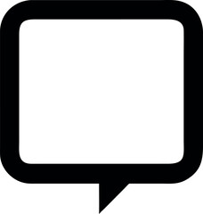 chat message icon set for online communication