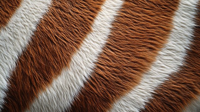 Bongo antelope fur texture with white stripes, rainforest background