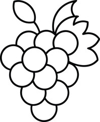 vector illustration of grapes