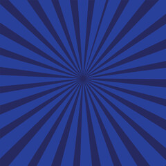 Blue comic sunburst effect background with halftone. Pop art comic-style vector background. Suitable for templates, sale banners, events, ads, web and pages