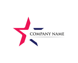 Star logo vector template success