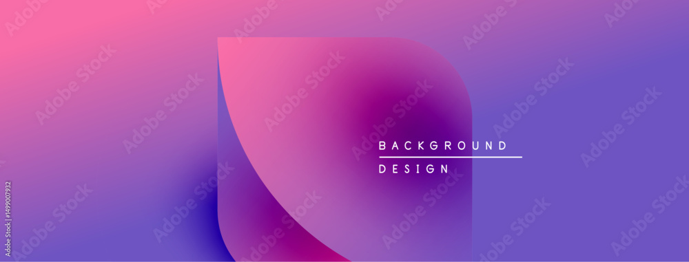 Aufkleber abstract gradient background. purple, pink hues blend smoothly. minimalist design with text element.