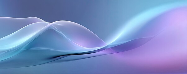 Fototapeta premium Soothing colors with positivity and focus through wellness concept. Abstract wave patterns in vibrant colors create a serene background.