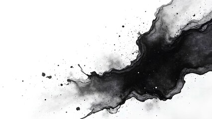 Obraz premium Black ink splash 