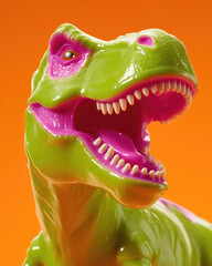 Playful close-up shot of a glossy lime-colored item, radiating energy and a bold pop of color in a fun and modern design
