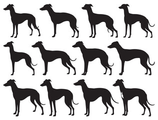 ITALIAN GREYHOUND DOG SILHOUETTE