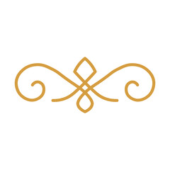 Elegant Gold Divider Ornament Ellement