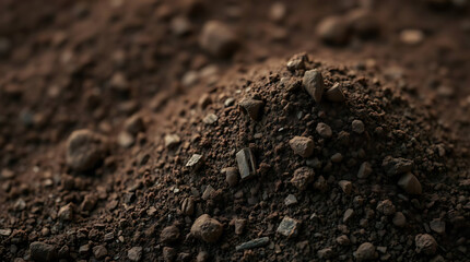 Dark Brown Soil Texture Background High-Resolution Image for Design Projects