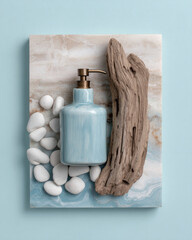 Stylish flat-lay inspired composition featuring trendy fashion items, arranged creatively to convey a sense of chic elegance