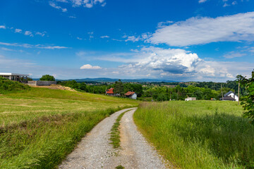 Road in the countryside of western Serbia.