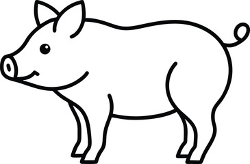 Cartoon donkey vector illustration isolated on white