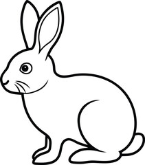 Obraz premium Cute cartoon bunny vector illustration for Easter