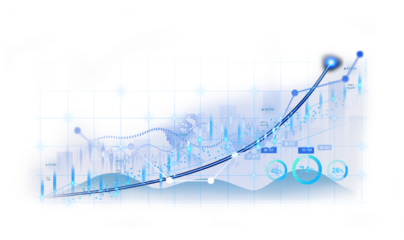 Transparent or png stock market investment trading graph growth.Trade business analytics graph and financial chart.	
