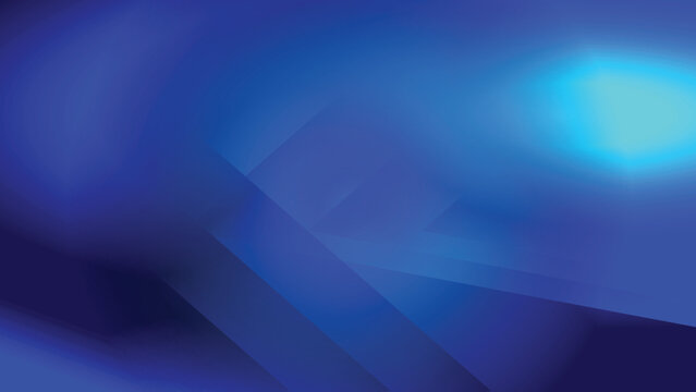 Abstract creative glowing ray light and shade on gradient blue background. Vector illustration.