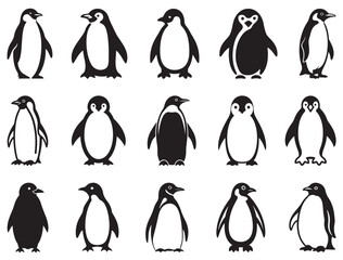 Fototapeta premium PENGUIN SILHOUETTE
