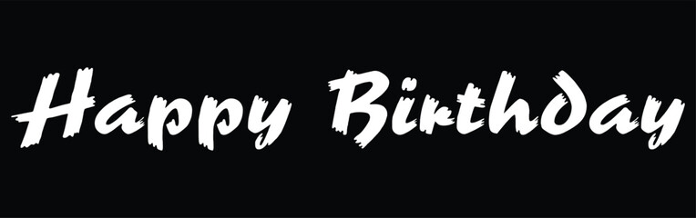 Happy Birthday! Bold, Stylish Text Design for Celebrations