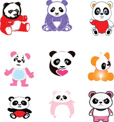 Fototapeta premium Vector panda