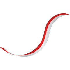 Indonesia Flag Ribbon