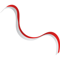 Indonesia Flag Ribbon