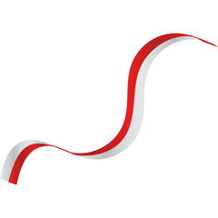 Indonesia Flag Ribbon