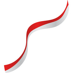Indonesia Flag Ribbon