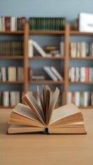 Fototapeta premium books in a library