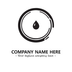 Water drop logo company design vector illustration