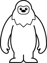 Fototapeta premium Funny cartoon animal vector illustration of a cute baby penguin character