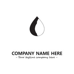 Water drop logo company design vector illustration