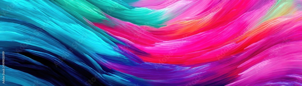 Poster soothing colors with positivity and focus through wellness concept. vibrant abstract swirl of colors