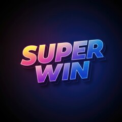 3D vector text effects for "Super Win" and "Ice Cream" featuring a modern design style.
