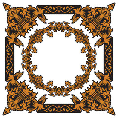 Luxury Decorative Ornamental Frames Vector with Geometric Harmony