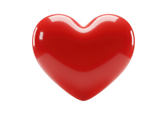 Fototapeta premium Shiny red heart shape isolated on black background for love and romance