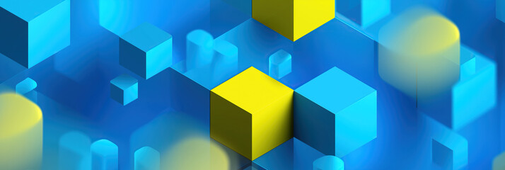 Obraz premium abstract background with colorful cubes