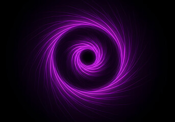 Purple Vortex Abstract Swirl Spiral Background isolated on transparent background