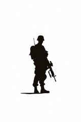 Fototapeta premium Army toy silhouette clip art weapon adult gun.